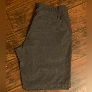 Men’s Under Armour charcoal gray shorts. Size 34